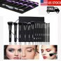 15pcs Makeup Brushes Set Foundation Powder Kabuki Concealer Blend Brushes &case