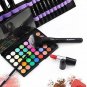 15pcs Makeup Brushes Set Foundation Powder Kabuki Concealer Blend Brushes &case
