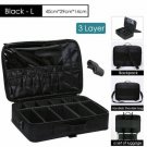 Professional Makeup Case Cosmetic Bag Brush Organizer Pouch Travel Suitcase USA