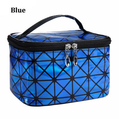 Make-up Pouch 3D Laser Pattern Women Cosmetic Bag Organizer Zipper Case Pouch US