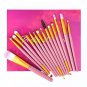 Pro Eyeshadow Palette 15 Pcs Makeup Brush Set Pigmented Makeup Pallet with