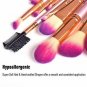 Makeup Brush Set Professional, Jaf 26Pcs Kabuki Face Contour Brush Set Pink Comp