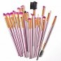 Makeup Brush Set Professional, Jaf 26Pcs Kabuki Face Contour Brush Set Pink Comp