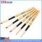 5pcs Portable Eye Makeup Brushes Set Eyeshadow Eyeliner Brush (Golden)