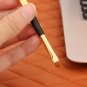 5pcs Portable Eye Makeup Brushes Set Eyeshadow Eyeliner Brush (Golden)