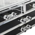 Acrylic 4 Drawer Makeup Case Cosmetic Brush Organizer Jewelry Holder Storage Box