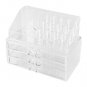 Acrylic 4 Drawer Makeup Case Cosmetic Brush Organizer Jewelry Holder Storage Box