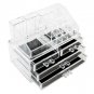 Acrylic 4 Drawer Makeup Case Cosmetic Brush Organizer Jewelry Holder Storage Box