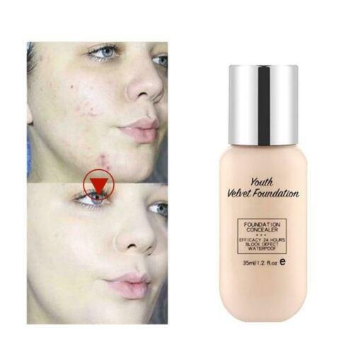 35ml Foundation Makeup Liquid Base Full Coverage Brighten Long Lasting Shade