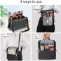 Estuche de maquillaje para maquillaje con soporte para brochas de maquillaje, bo