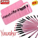 32Pcs Pink Make Up Brush Blush Foundation  Brush Set &Case Bag Hot Useful