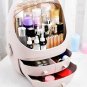 New Makeup Brush Lipstick Holder Cosmetics Box Organizer W/Dustproof Flip Cover