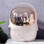 New Makeup Brush Lipstick Holder Cosmetics Box Organizer W/Dustproof Flip Cover