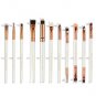 22pcs Beauty Makeup Brushes Set Eye Shadow Blush Lip Brush Kit (White Gold)