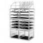 Large Clear Makeup Organizer Skin Care Cosmetic Container Cube with 12 Drawers
