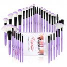 Makeup Brushes Sets Powder Busher Lip Brush +Luxury Bag Beauty Makeup PURPLE
