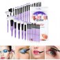 Makeup Brushes Sets Powder Busher Lip Brush +Luxury Bag Beauty Makeup PURPLE