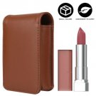 Protable Travel Mini Makeup Bag Vegan Leather Lipstick Case With Mirror Purse