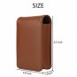 Protable Travel Mini Makeup Bag Vegan Leather Lipstick Case With Mirror Purse