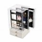 Dustproof Acrylic Earrings Display case Jewelry Storage Box Drawers Rack Holder