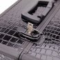 Portable Aluminum Makeup Storage Box Beauty Train Case Organizer Lockable W/ Key