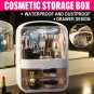 Modern Makeup Organizer Cosmetics Storage Box Waterproof Jewelry Holder Tools
