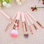 7pcs/set Wood Makeup Brush Foundation Contour Concealer Blush Pen Beige S1