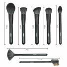 Makeup Brush Sets - 18PCS Wood Handle Soft Synthetic Fiber Hair Kabuki Powder Bl