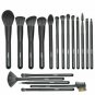 Makeup Brush Sets - 18PCS Wood Handle Soft Synthetic Fiber Hair Kabuki Powder Bl
