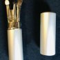 MAKEUP BRUSH SET Silver Tube 5 BRUSHES! NEW