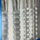 Makeup brush Set,Clear Diamond Bubble Handle, Pink White Makeup Brushes NIB