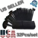 5 Sets 32Pcs Makeup Brushes Multipurose Powder Concealer Cosmetics Black New Hot