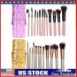 New 12Pcs Pro Brushes Makeup Comestic Tool with Holder FL