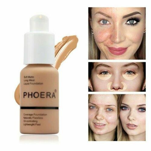 Phoera Foundation Makeup Full Coverage Liquid Base Brighten Long Lasting Shade ?