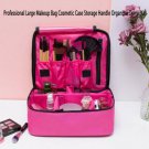 Large Cosmetics Case Toiletry Box Makeup Bag Artist Kit Storage Handle Organizer