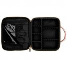 Portable Handle Makeup Case Bag Cosmetic Organizer Box Waterproof Cherry Pink