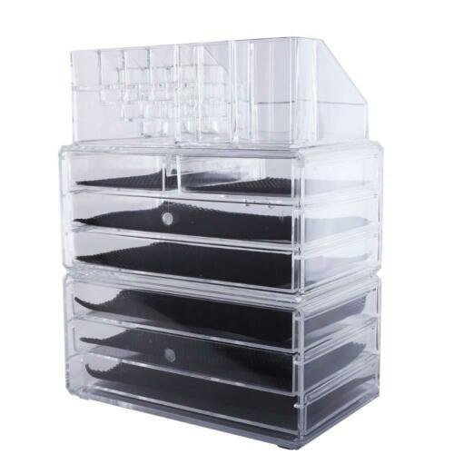 Makeup Jewelry Case Box Cosmetics Organizer 7 Drawer Display Storage