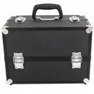 Large Aluminum Makeup Train Case Holder Jewelry Cosmetic Storage Box Lockable