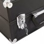 Large Aluminum Makeup Train Case Holder Jewelry Cosmetic Storage Box Lockable