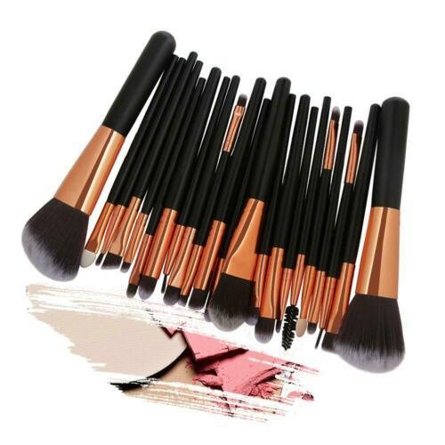 22pcs Makeup Brushes Kit Pro Eyeshadow Liner Lip Concealer Cosmetics Tool