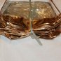 Lot 10 New Clear - Rose Gold Zip Close Make Up Bags