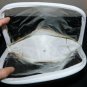 Lot 10 New Clear - Rose Gold Zip Close Make Up Bags