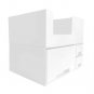 Makeup Organizer Storage Dustproof Drawer Cosmetic for Jewelry & Cosmetics-Whit