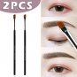 2Pcs Eyebrow Inclined Flat Angled Brush Eyeliner Eyeshadow Eye Brow Makeup