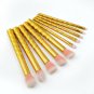 10Pcs Makeup Brush Eyeshadow Foundation Concealer Blush Liquid Blending Marble