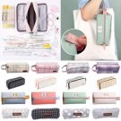 Large Capacity Pencil Case Pen Bag Pouch Make Up Student Office Storage Case US