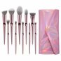 10pcs Makeup Brushes Set  Foundation Eyeshadow Blending Lip Cosmetic Brush Kit