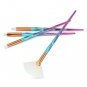 4pcs/Set Diamond Plastic Handle Face Eye Shadow Makeup Brushes (Lake Blue)