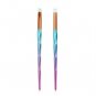 4pcs/Set Diamond Plastic Handle Face Eye Shadow Makeup Brushes (Lake Blue)