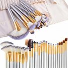 Makeup Premium Cosmetic Brush Set 24 pcs Travel Makeup bag Included Champagne